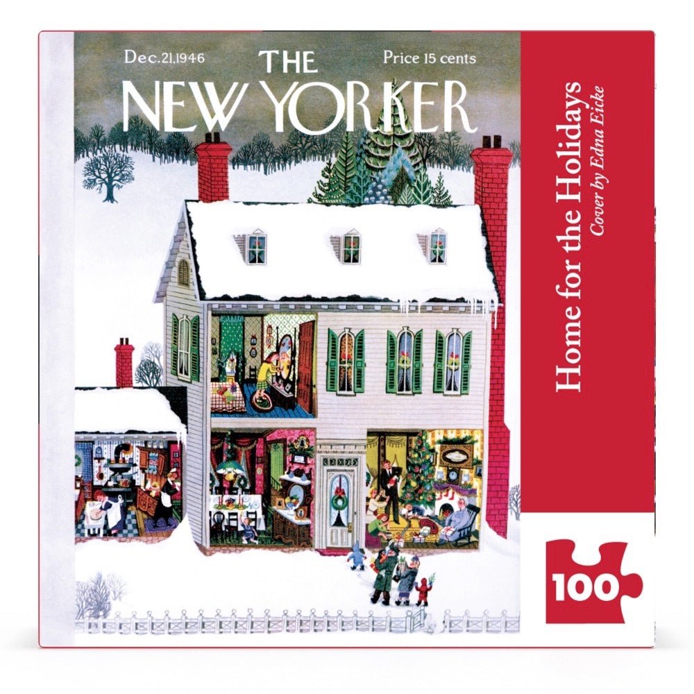 Home for the Holidays Mini 100 Piece Jigsaw Puzzle | New York Puzzle Company - Jigsaw Puzzles - The Puzzle Center