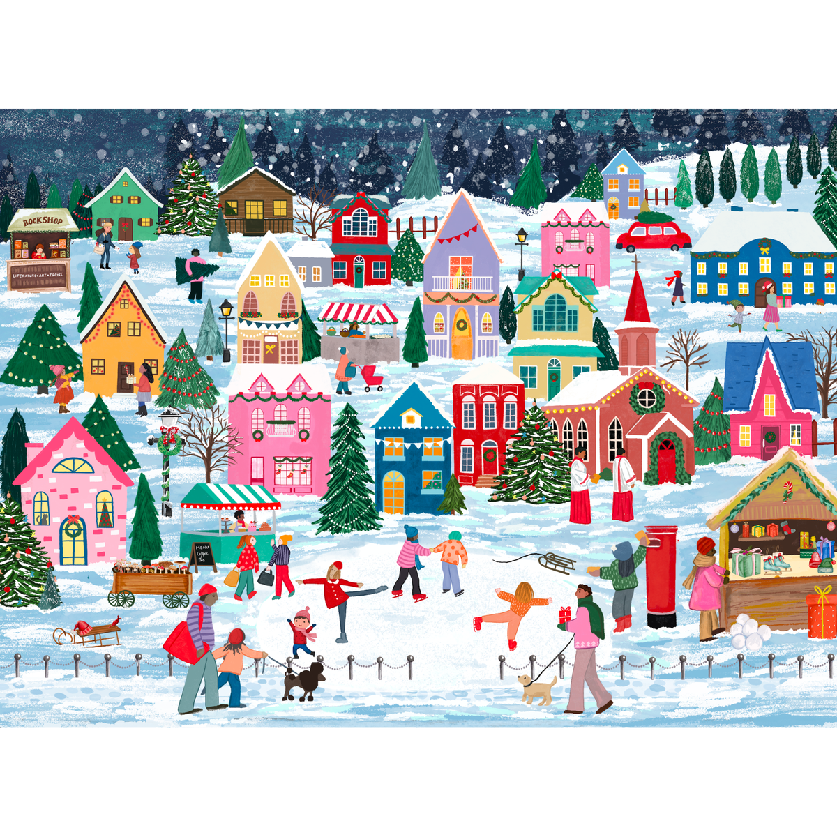 Hometown Christmas 1000 Piece Jigsaw Puzzle | Puzzlefolk - Jigsaw Puzzle - The Puzzle Center