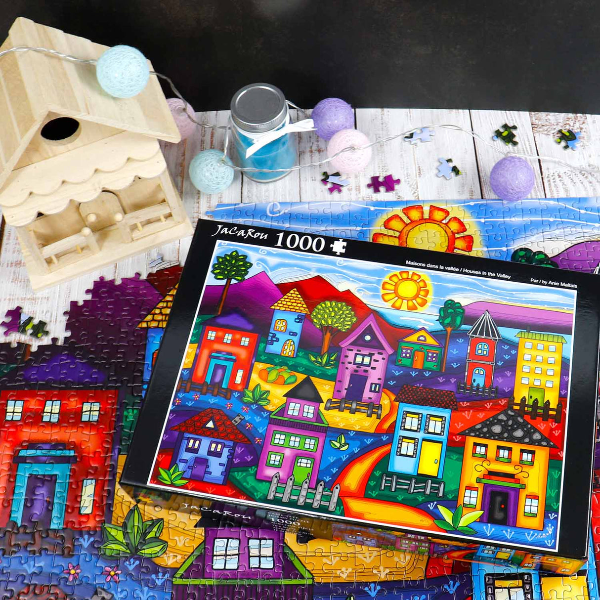 Houses In The Valley 1000 Piece Jigsaw Puzzle | JaCaRou Puzzles - JaCaRou Puzzles Inc. - Jigsaw Puzzles - The Puzzle Center