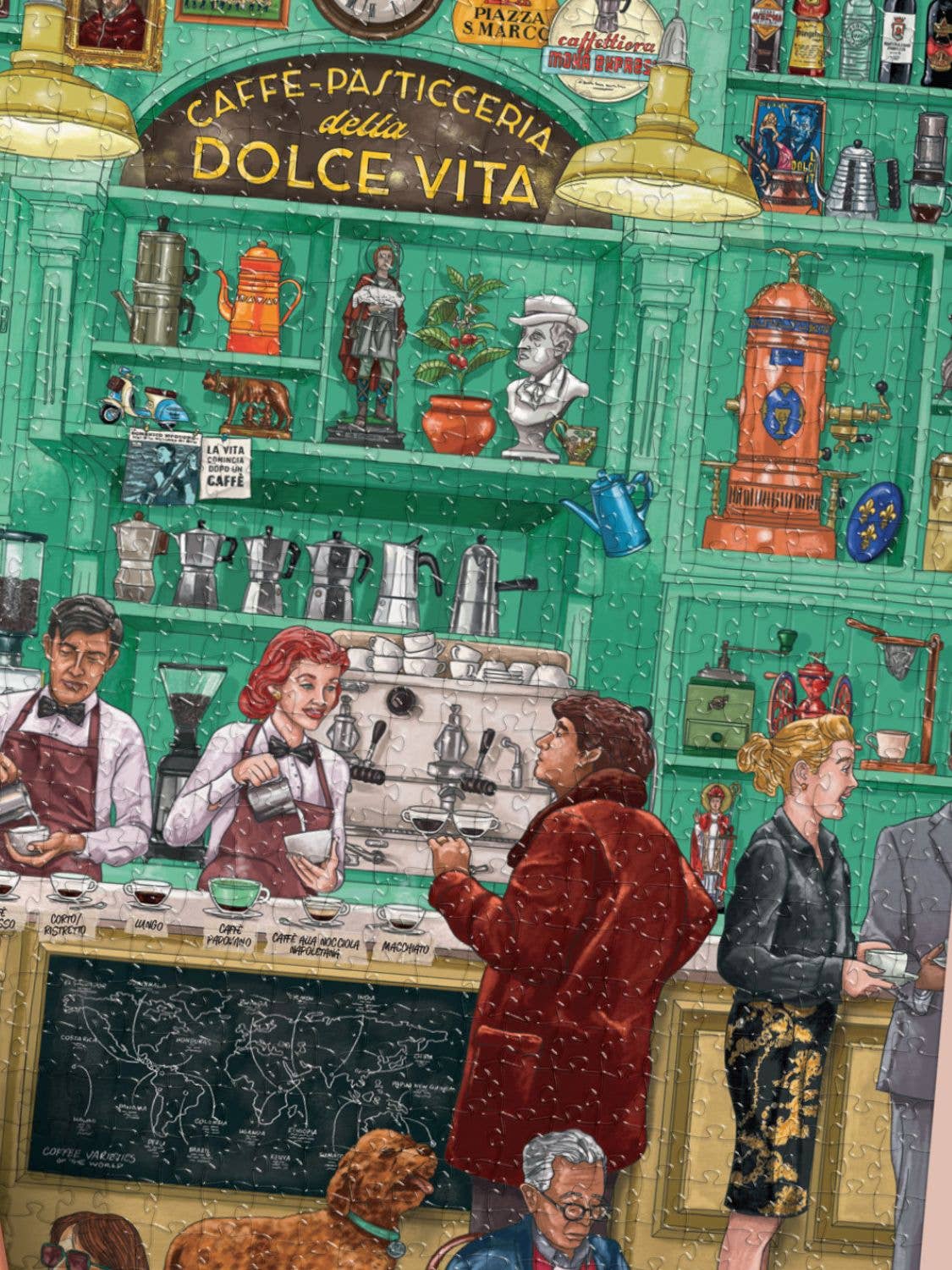 Italy Coffee 1000 Piece Jigsaw Puzzle | Water & Wines - Jigsaw Puzzles - The Puzzle Center