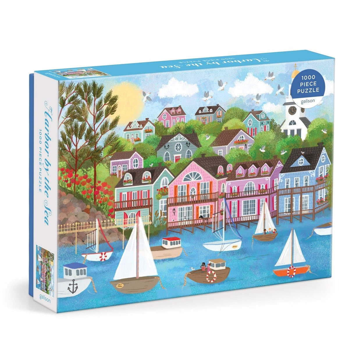 Joy Laforme Harbor by the Sea 1000 Piece Jigsaw Puzzle | Galison - Jigsaw Puzzles - The Puzzle Center