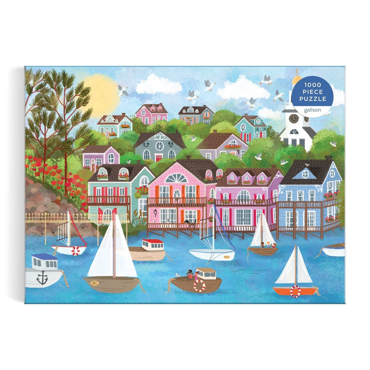 Joy Laforme Harbor by the Sea 1000 Piece Jigsaw Puzzle | Galison - Jigsaw Puzzles - The Puzzle Center
