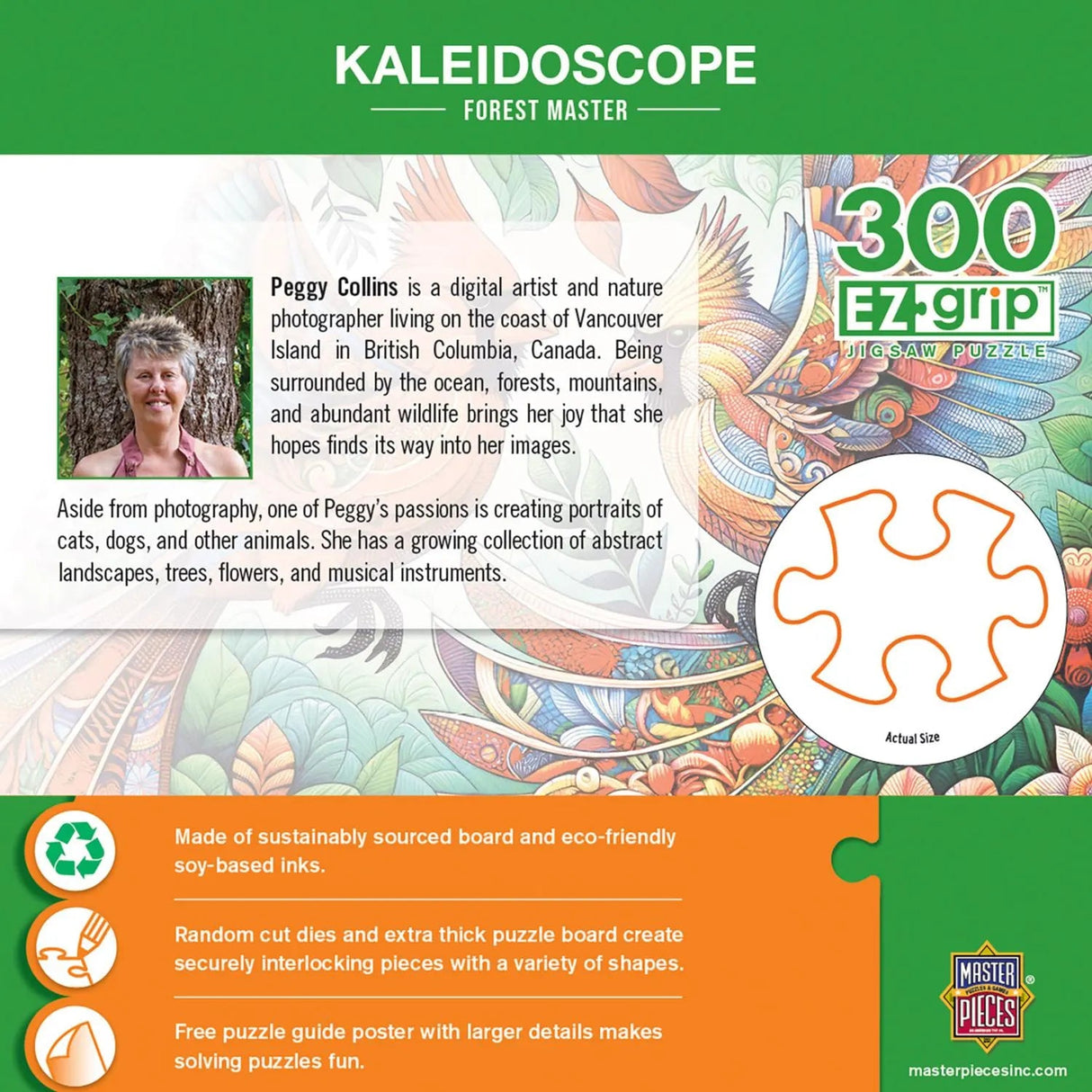 Kaleidoscope Forest Master 300 Piece EZ Grip Jigsaw Puzzle | Masterpieces - Jigsaw Puzzles - The Puzzle Center