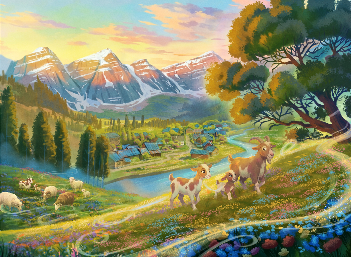 Kashmir Valley 500 Piece Jigsaw Puzzle | Laila Luxury Puzzles - Jigsaw Puzzles - The Puzzle Center