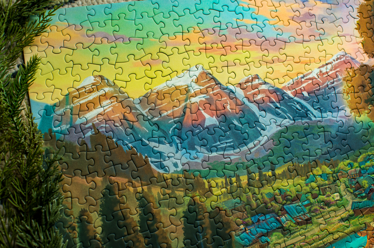 Kashmir Valley 500 Piece Jigsaw Puzzle | Laila Luxury Puzzles - Jigsaw Puzzles - The Puzzle Center