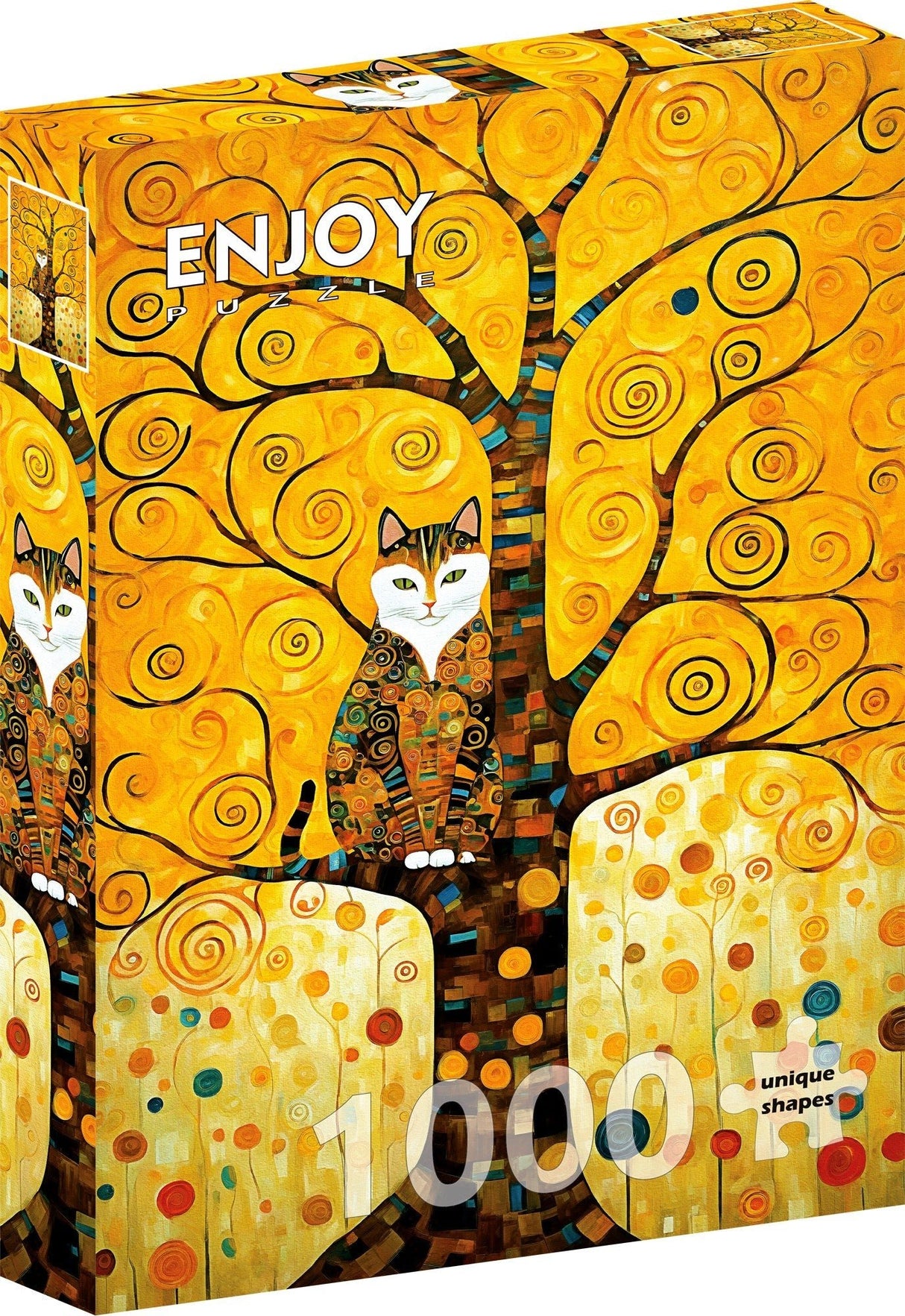 Klimt: Cat in the Tree of Life 1000 Piece Jigsaw Puzzle | Enjoy Puzzles - Jigsaw Puzzles - The Puzzle Center