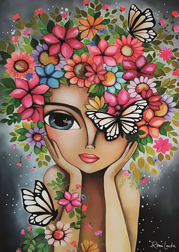 Lady with Flowers 1000 - Piece Jigsaw Puzzle by Magnolia – Special Edition - Magnolia - Jigsaw Puzzles - The Puzzle Center -
