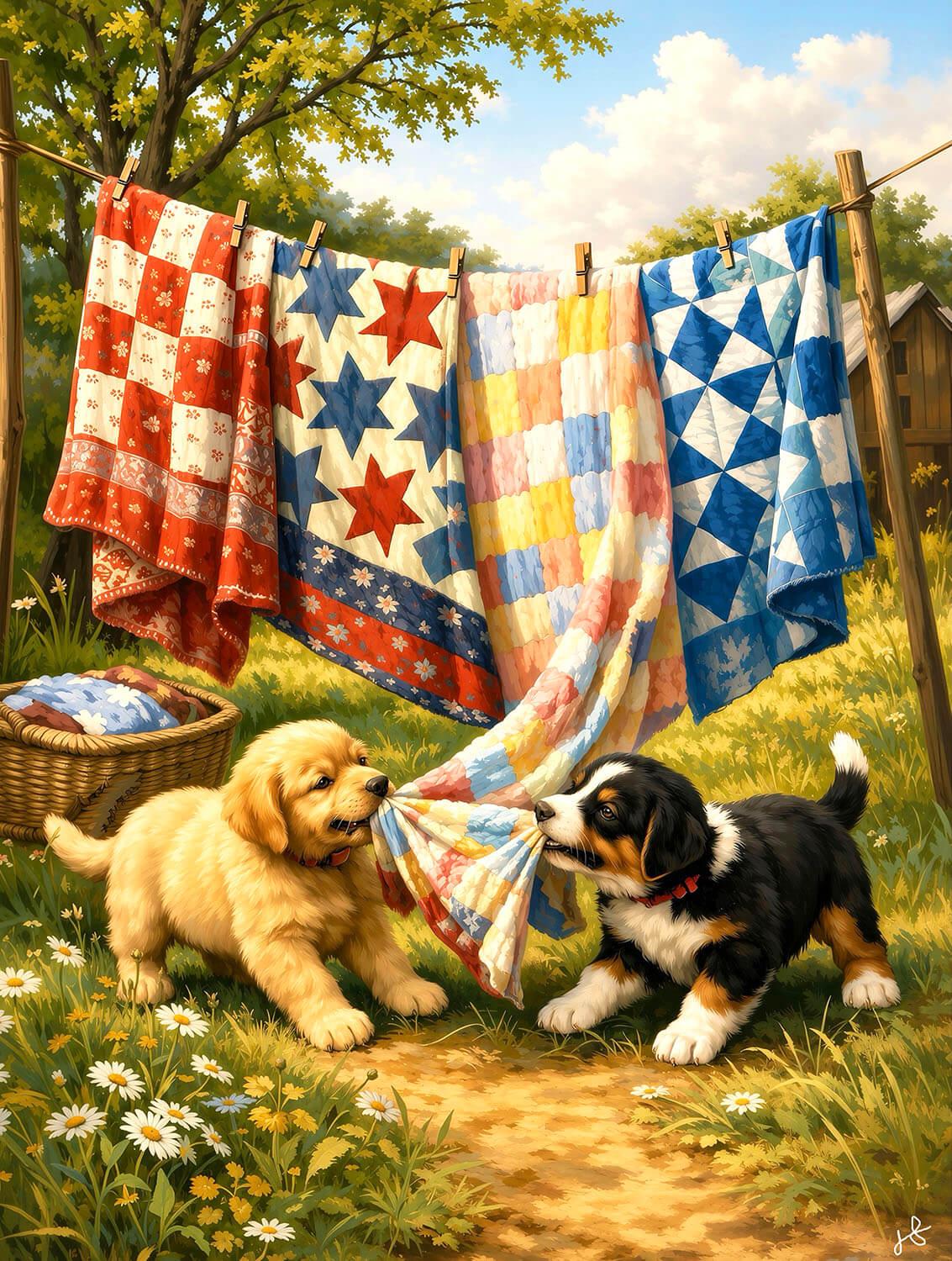 Laundry Helpers 500 Piece Jigsaw Puzzle | SunsOut - Jigsaw Puzzles - The Puzzle Center