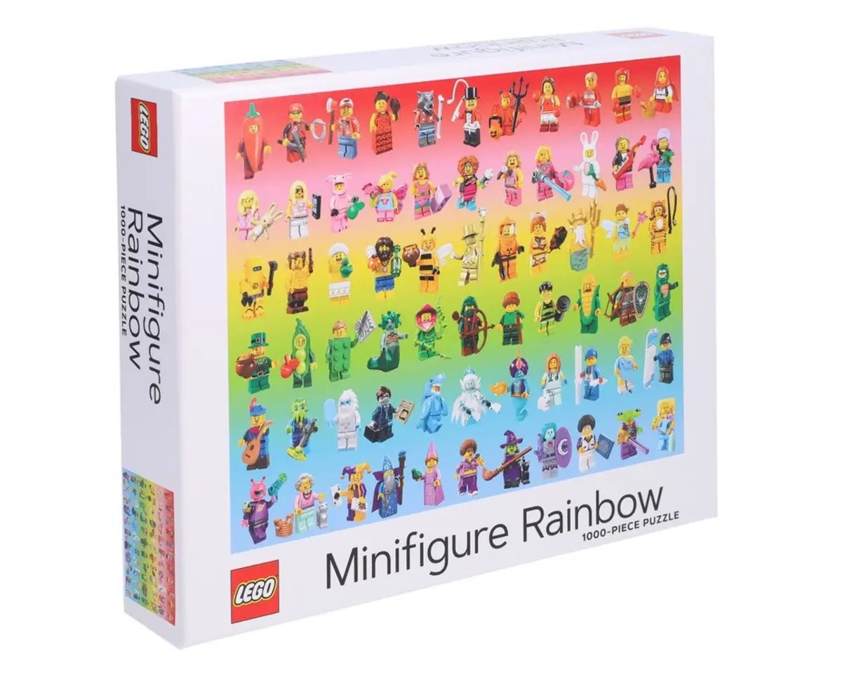 LEGO Minifigure Rainbow 1000 Piece Jigsaw Puzzle – Colorful LEGO Fun! - Lego - Jigsaw Puzzles - The Puzzle Center -