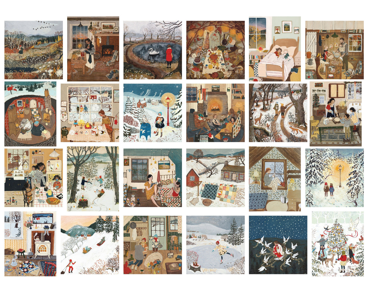 Lore Pemberton Advent Calendar 24 x 100 Piece Mini Jigsaw Puzzles | New York Puzzle Company
