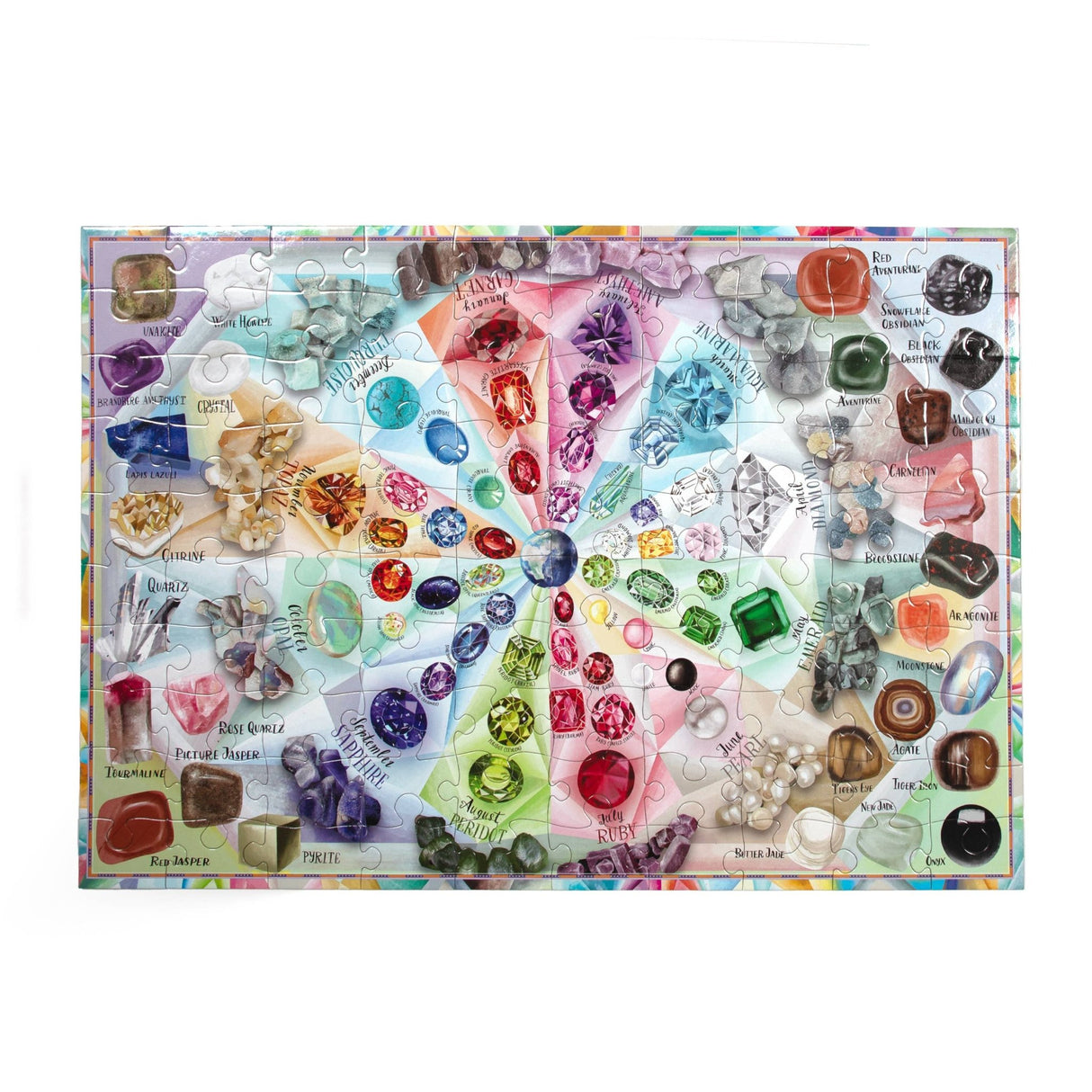 Love of Crystals & Gems 100 Piece Puzzle by eeBoo - eeBoo - Jigsaw Puzzles - The Puzzle Center -