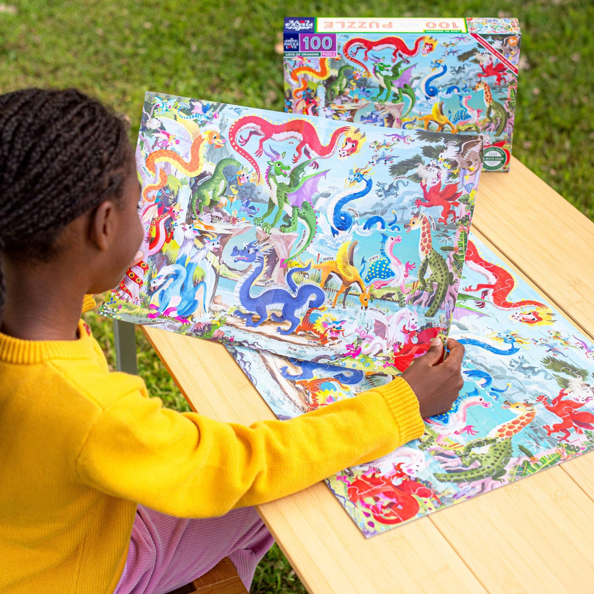 Love of Dragons 100 Piece Jigsaw Puzzle | eeBoo - Jigsaw Puzzles - The Puzzle Center