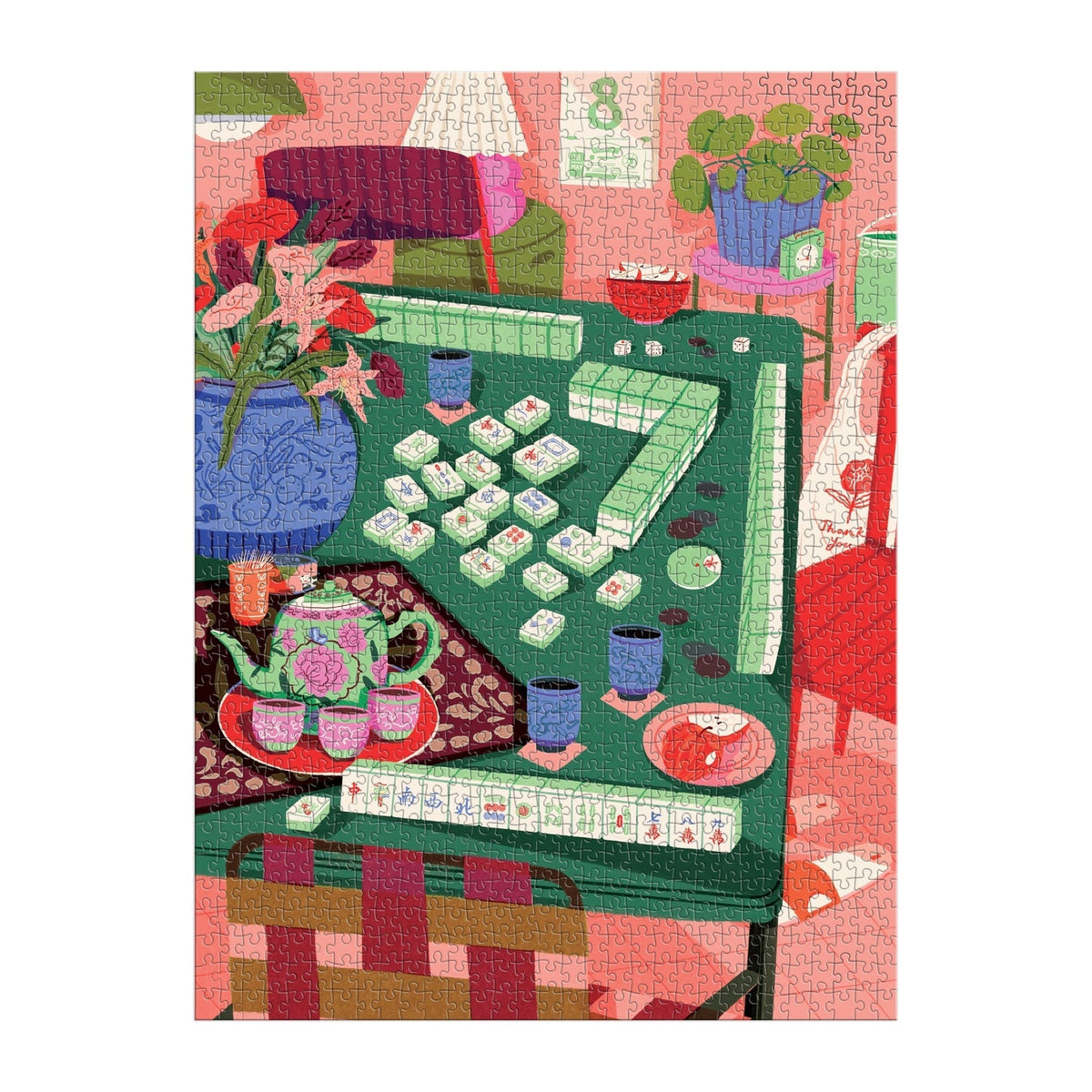 Mahjong Social 1000 Piece Jigsaw Puzzle | Galison - Jigsaw Puzzles - The Puzzle Center