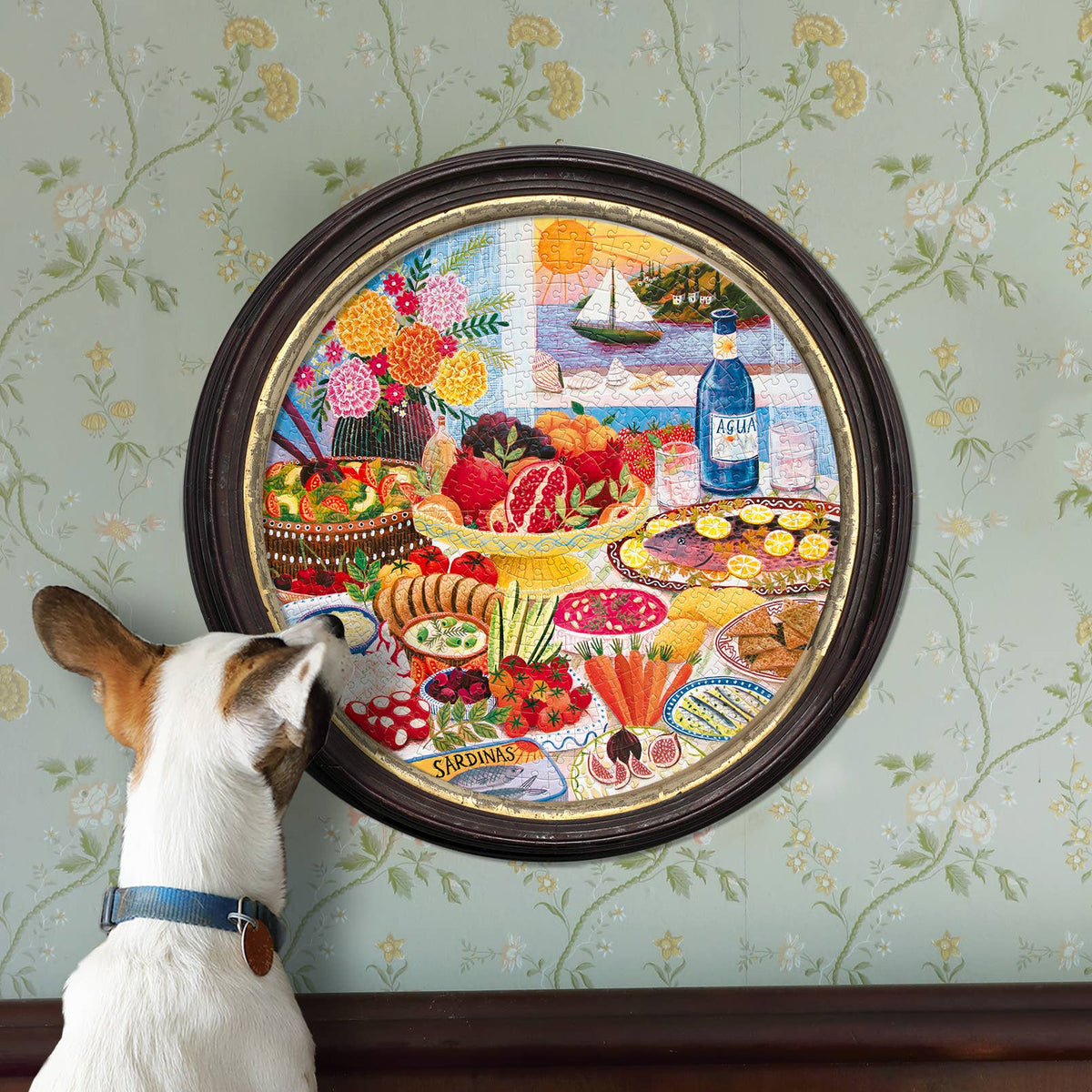 Mediterranean Table 500 Piece Jigsaw Puzzle | eeBoo - Jigsaw Puzzles - The Puzzle Center