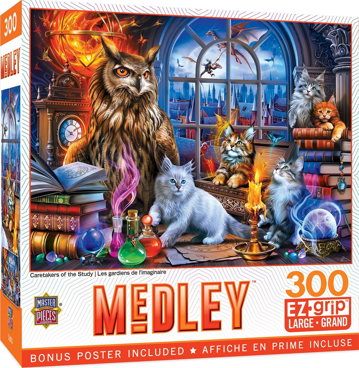 Medley Caretakers of the Study 300 Piece EZ Grip Jigsaw Puzzle | Masterpieces - Jigsaw Puzzles - The Puzzle Center