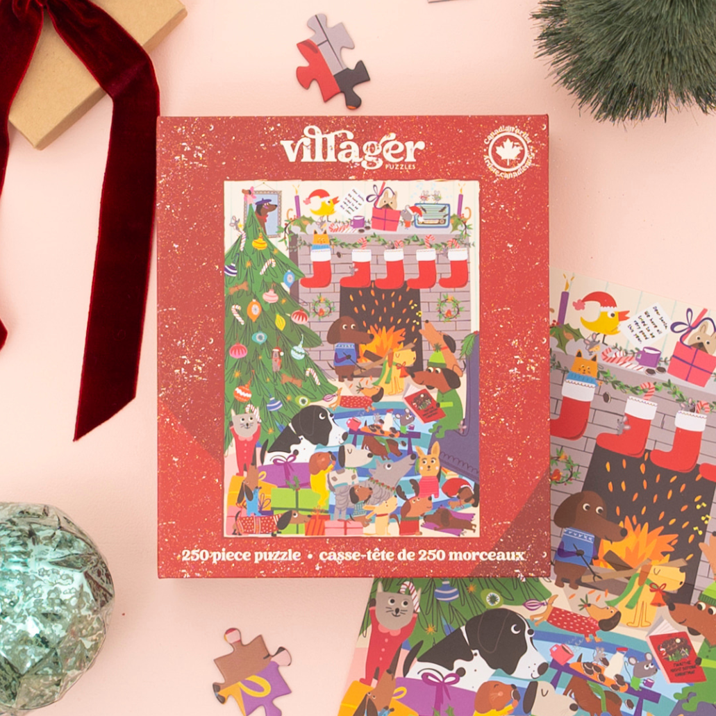 Merry Barkmas 250 Piece Jigsaw Puzzle | Villager - Jigsaw Puzzles - The Puzzle Center