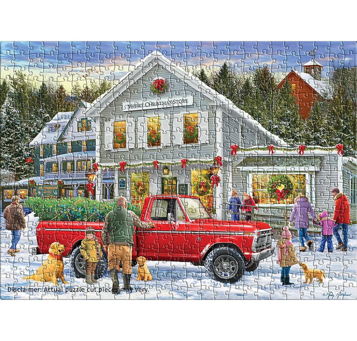 Merry Christmas Store 500 Piece Jigsaw Puzzle | Eurographics - Jigsaw Puzzles - The Puzzle Center