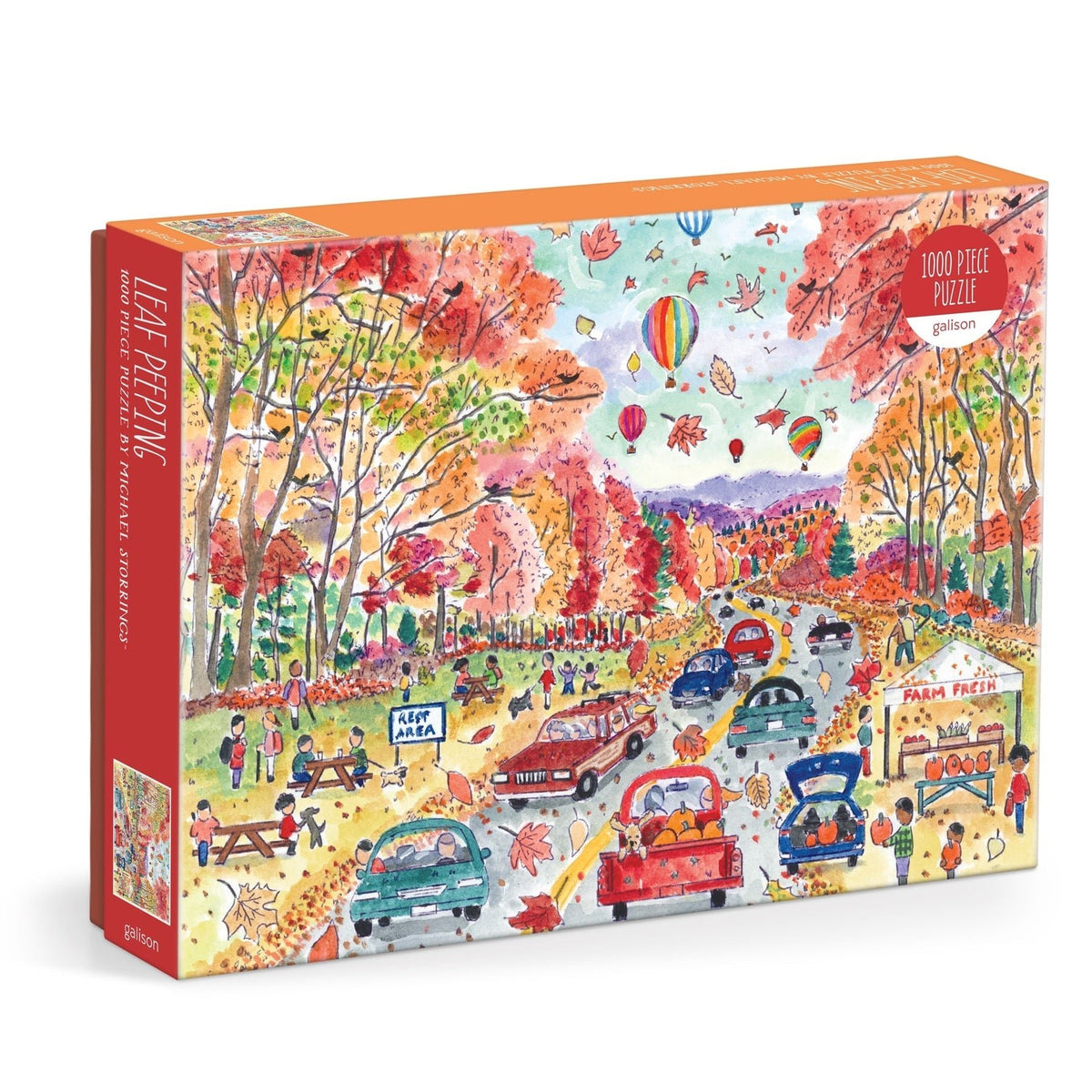 Michael Storrings Leaf Peeping 1000 Piece Jigsaw Puzzle | Galison - Jigsaw Puzzles - The Puzzle Center
