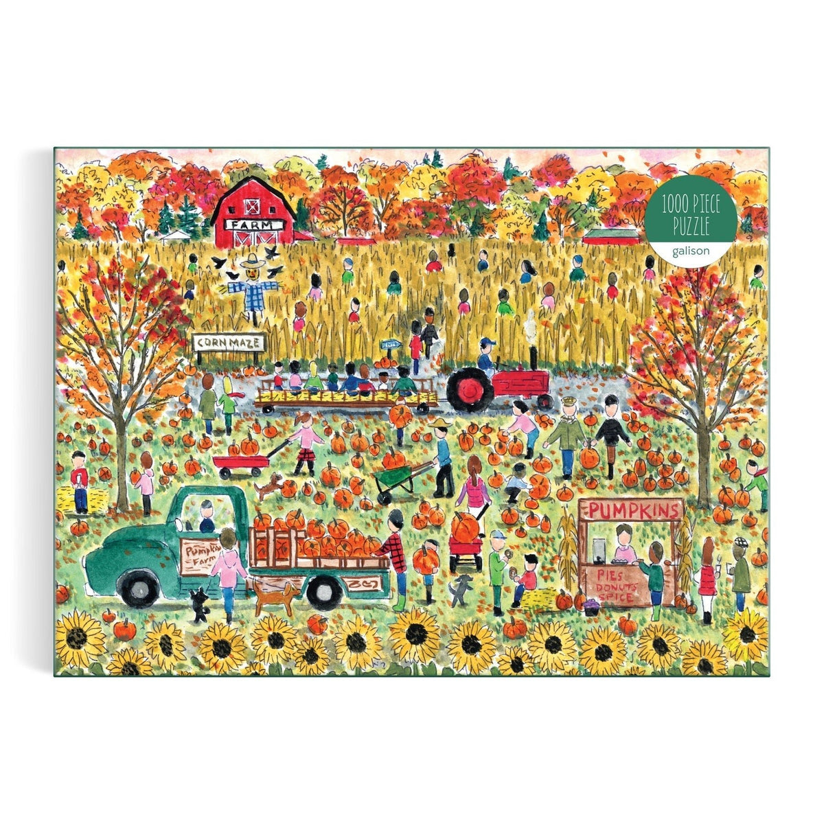 Michael Storrings Pumpkin Patch 1000 Piece Jigsaw Puzzle | Galison - Jigsaw Puzzles - The Puzzle Center