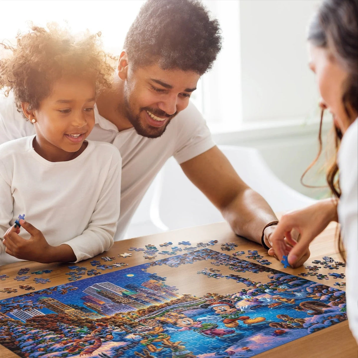 Mickey & Friends Skating in Central Park 500 Piece Puzzle by Disney and Dowdle - Dowdle - Jigsaw Puzzles - The Puzzle Center -