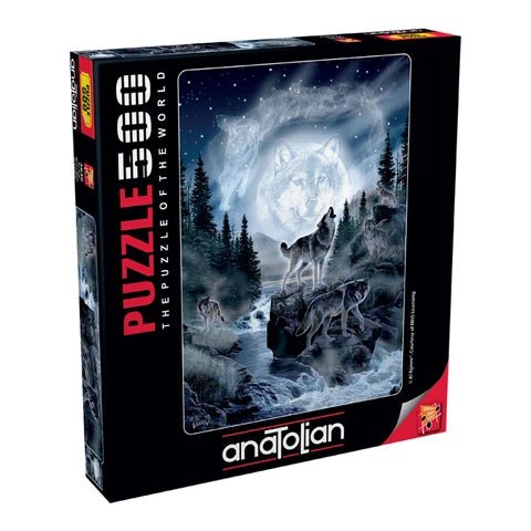 Moon Wolf 500 Piece Jigsaw Puzzle | Anatolian - Jigsaw Puzzles - The Puzzle Center