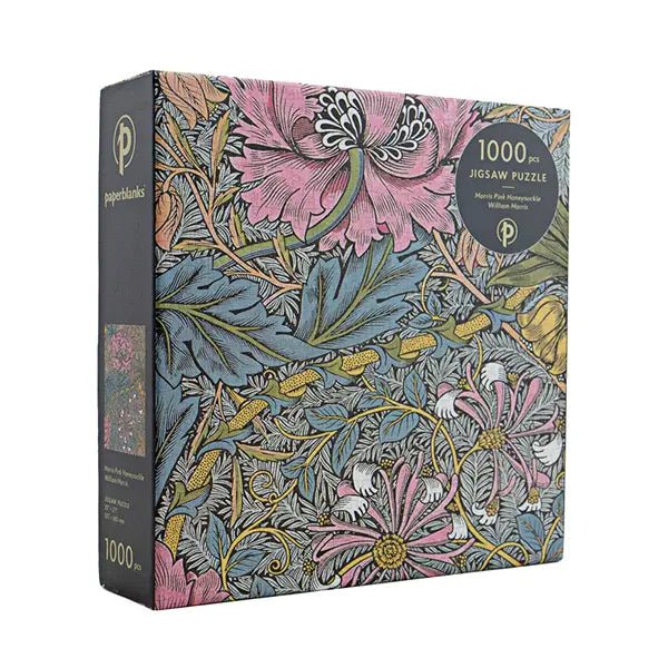 Morris Pink Honeysuckle 1000 Piece Jigsaw Puzzle Paperblanks - Paperblanks - Jigsaw Puzzles - The Puzzle Center