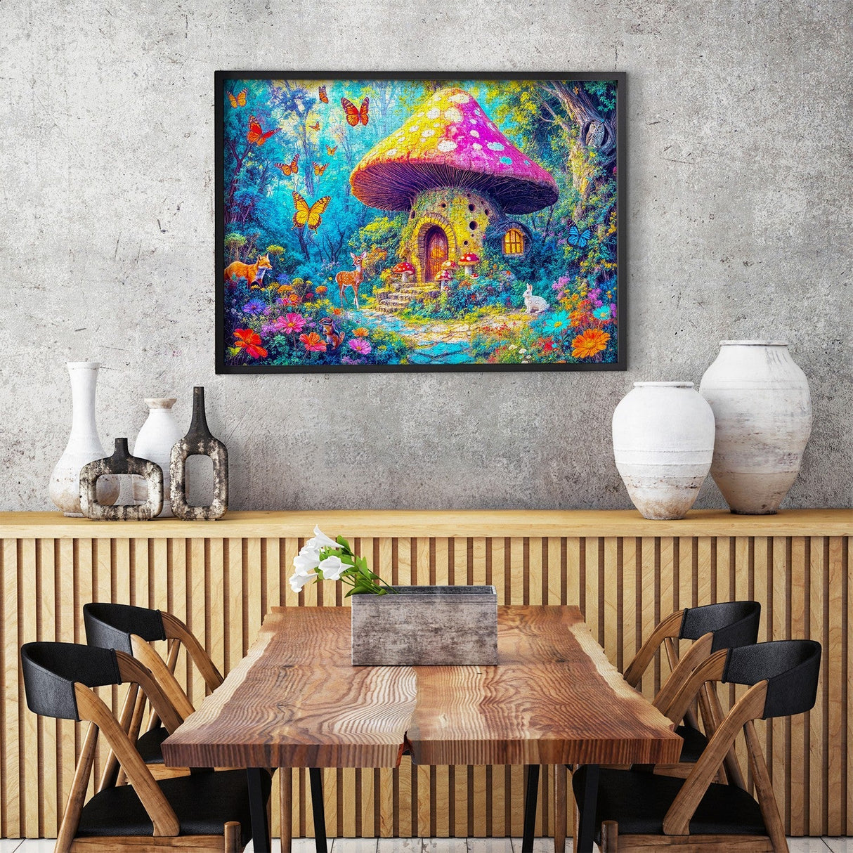 Mushroom Cottage 1000 Piece Jigsaw Puzzle | Enjoy Puzzles - Jigsaw Puzzles - The Puzzle Center