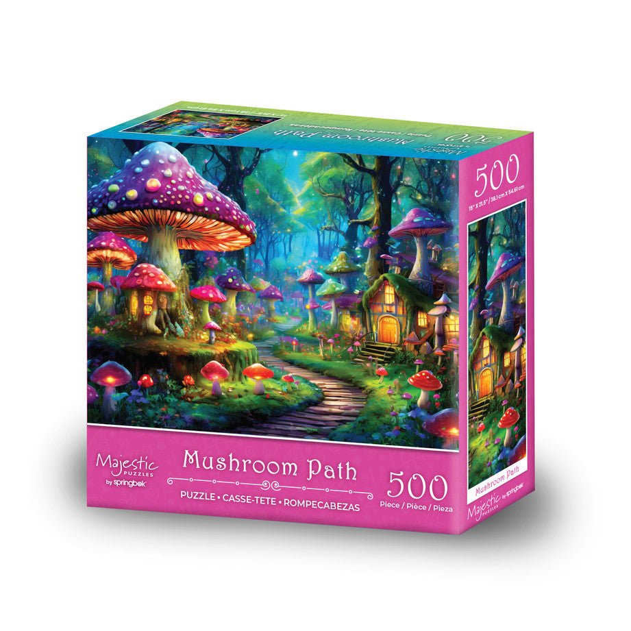 Mushroom Path 500 Piece Jigsaw Puzzle by Springbok Puzzles - Springbok Puzzles - Jigsaw Puzzles - The Puzzle Center