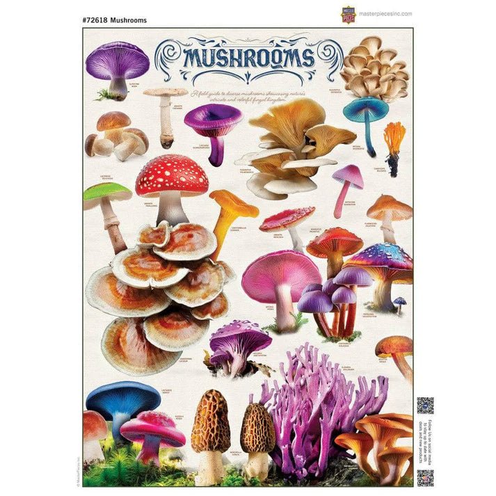 Mushrooms 1000 Piece Jigsaw Puzzle | Masterpieces - Jigsaw Puzzles - The Puzzle Center