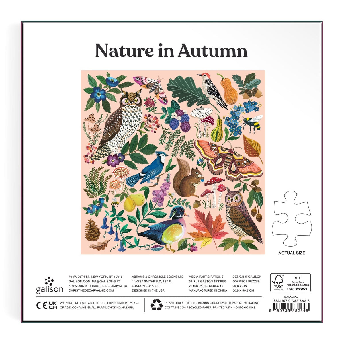 Nature in Autumn 500 Piece Jigsaw Puzzle | Galison - Jigsaw Puzzles - The Puzzle Center