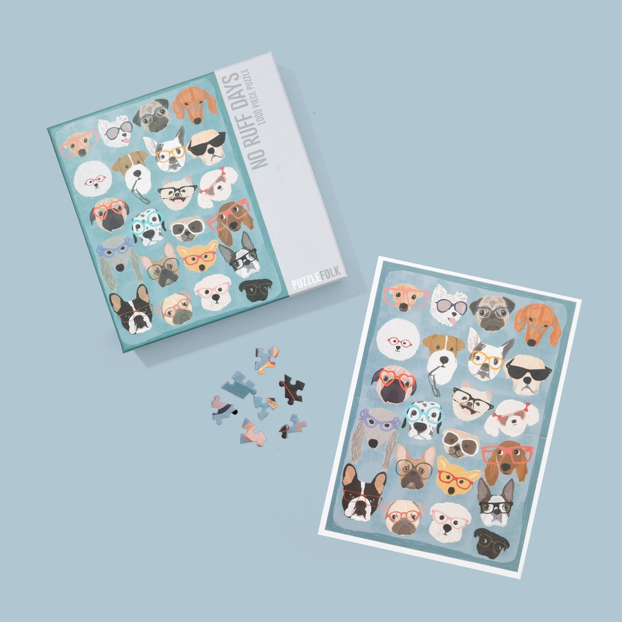 No Ruff Days 1000 Piece Dogs Puzzle by Puzzlefolk - Puzzlefolk - Jigsaw Puzzles - The Puzzle Center -