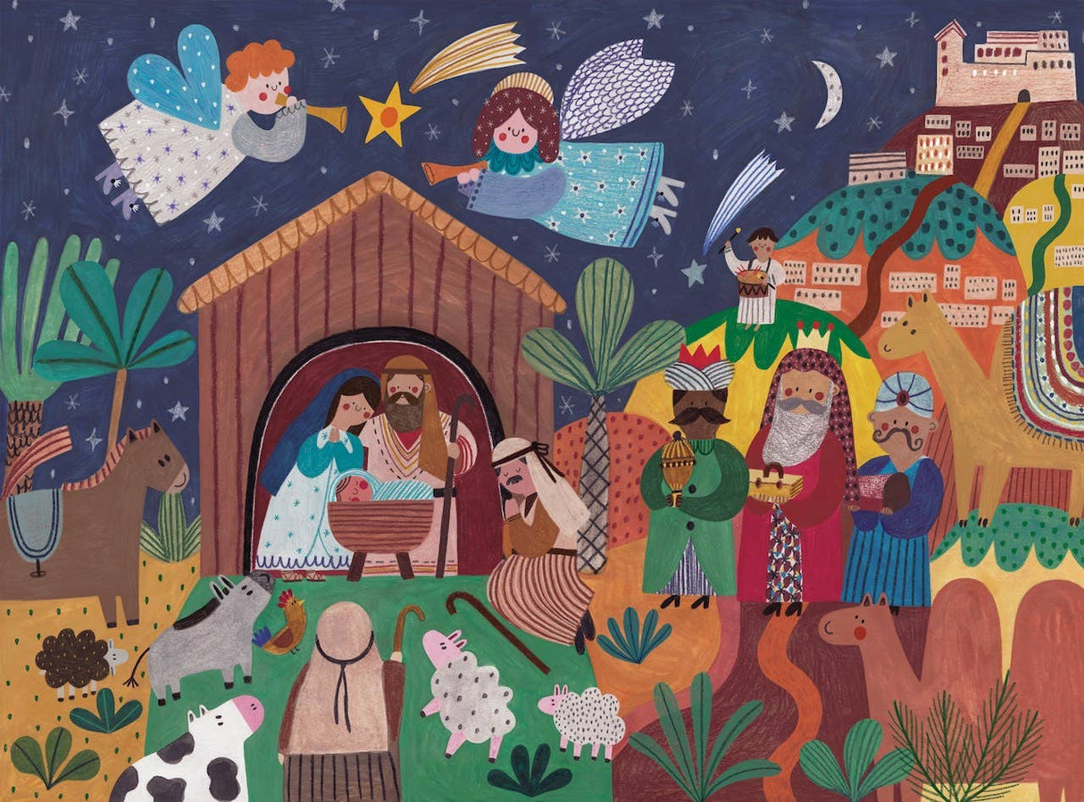 O Holy Night 1000 Piece Nativity Puzzle by Puzzlefolk - Puzzlefolk - Jigsaw Puzzles - The Puzzle Center -
