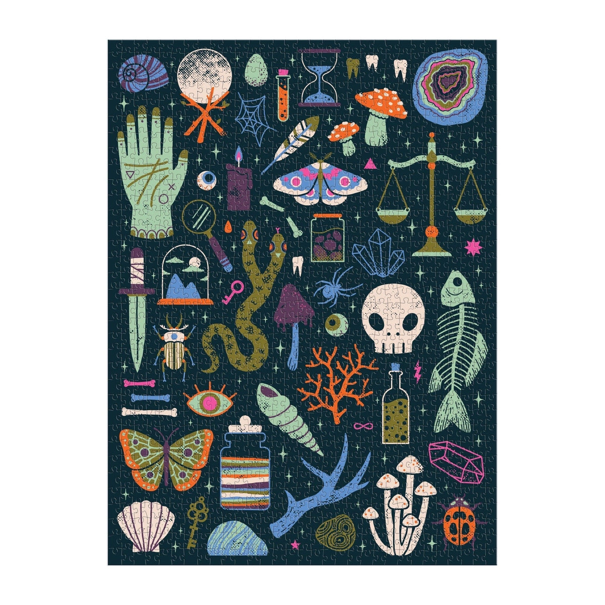 Occult and Curious 1000 Piece Glow in the Dark Puzzle | Galison - Jigsaw Puzzles - The Puzzle Center