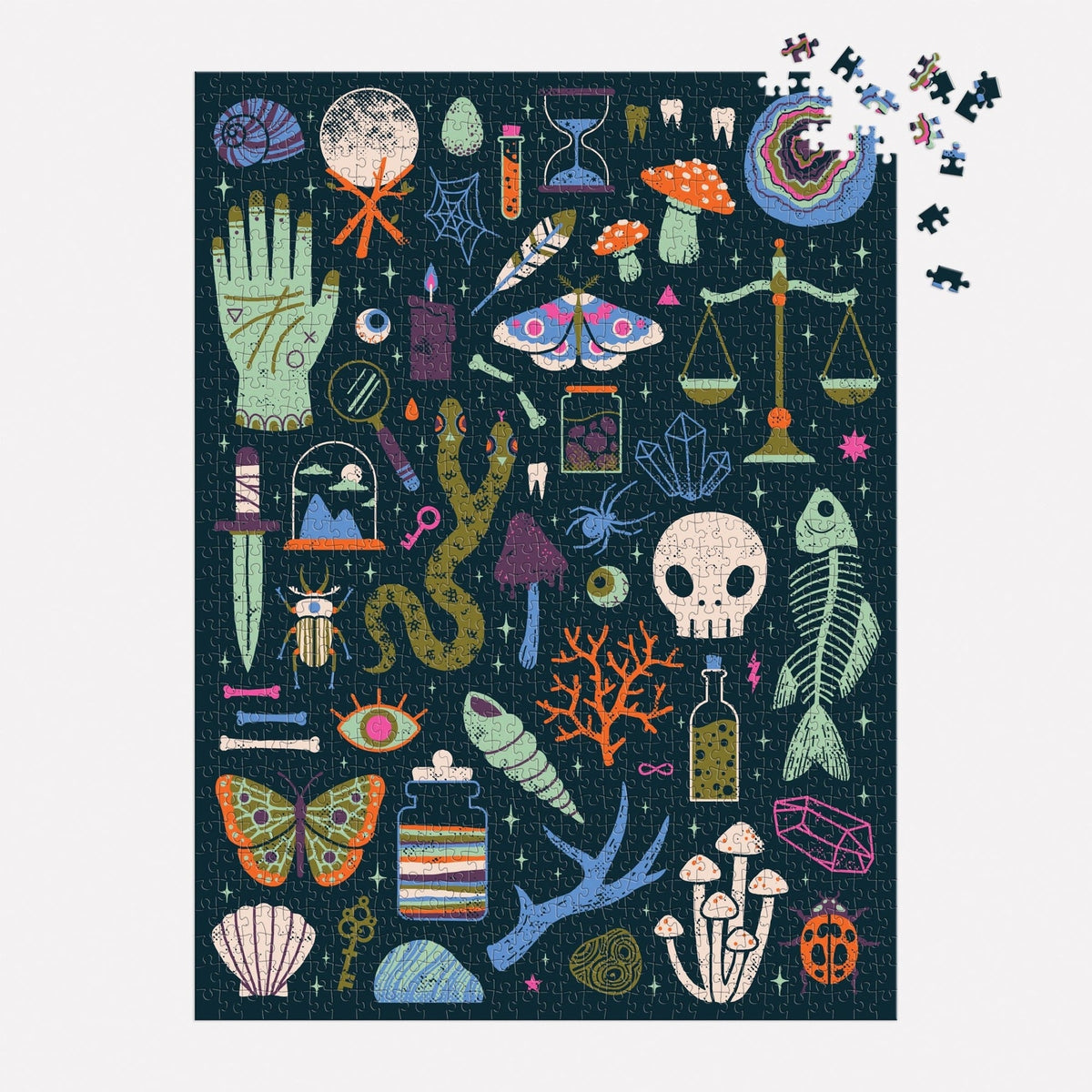 Occult and Curious 1000 Piece Glow in the Dark Puzzle | Galison - Jigsaw Puzzles - The Puzzle Center