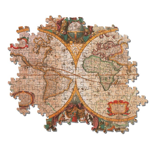 Old Map 1000 Piece Jigsaw Puzzle by Clementoni - Clementoni - Jigsaw Puzzles - The Puzzle Center -