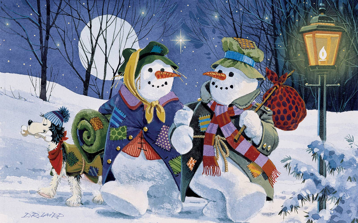 On the Road Again 300 Piece Jigsaw Puzzle by SunsOut Puzzles - Festive Winter Wonderland - SunsOut - Jigsaw Puzzles - The Puzzle Center -