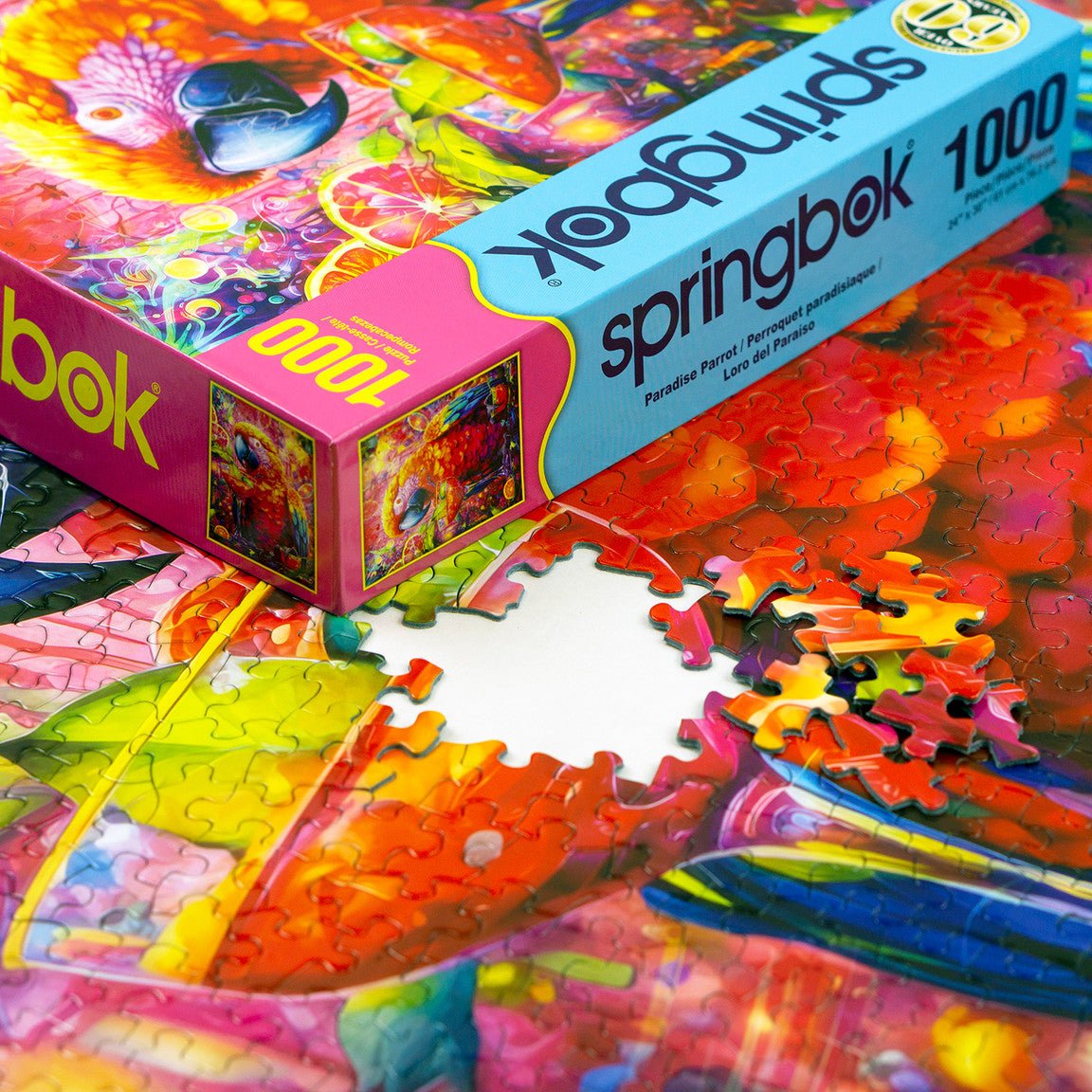 Paradise Parrot 1000 Piece Jigsaw Puzzle by Springbok Puzzles - Springbok Puzzles - Jigsaw Puzzles - The Puzzle Center -