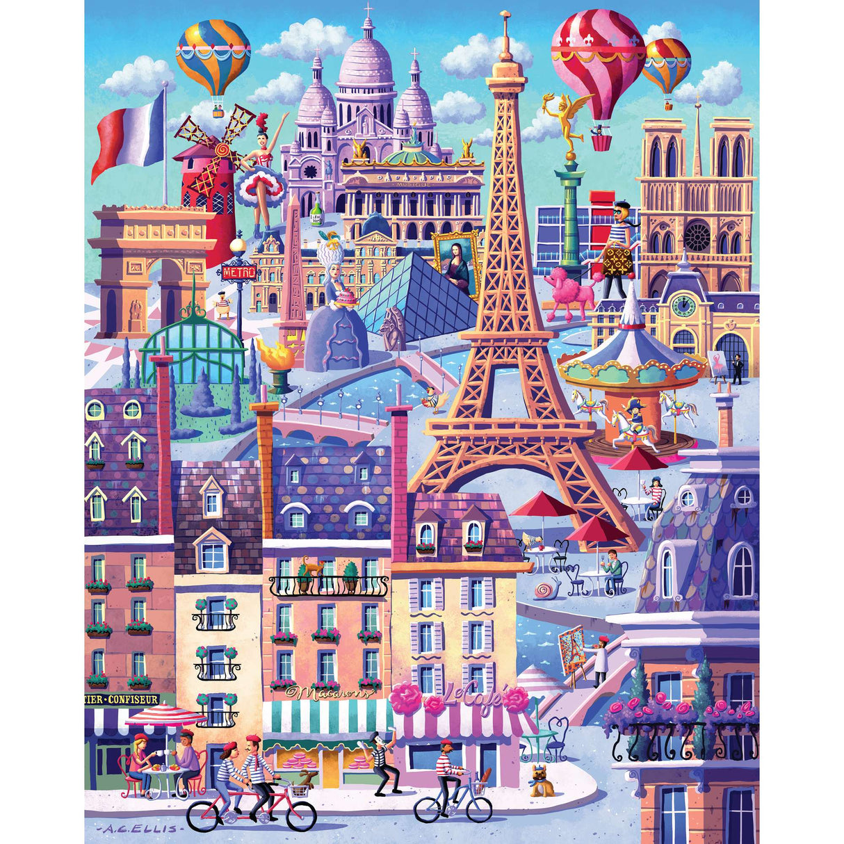 Paris 1000 Piece Jigsaw Puzzle | Boardwalk - Jigsaw Puzzle - The Puzzle Center