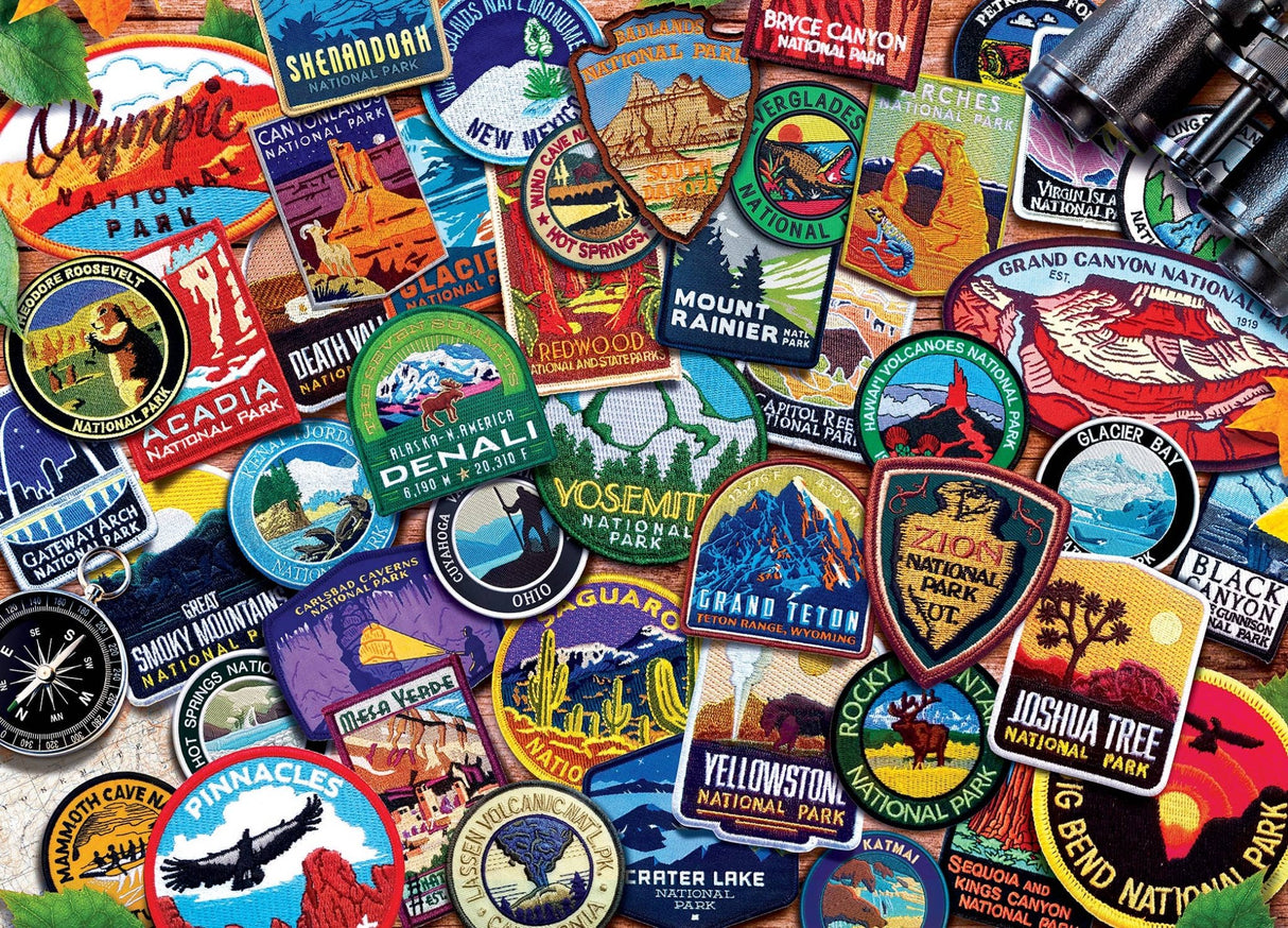 Patches of the National Parks 1000 Piece Puzzle by Masterpieces - Masterpieces Puzzles - Jigsaw Puzzles - The Puzzle Center -