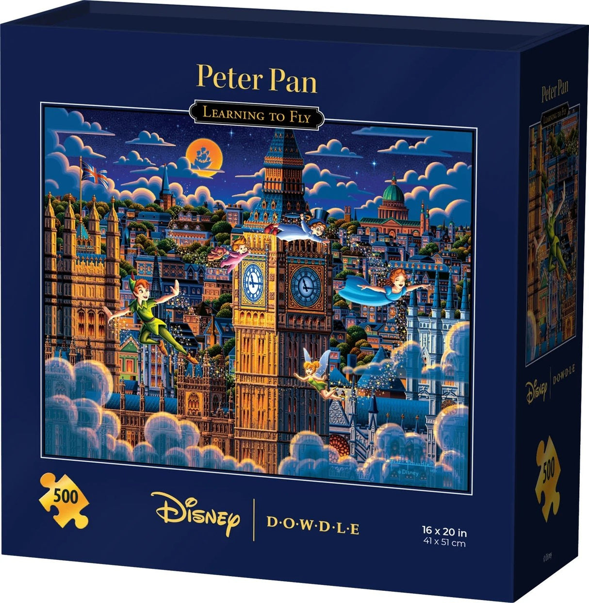 Peter Pan Learning to Fly 500 Piece Jigsaw Puzzle by Dowdle and Disney - Dowdle - Jigsaw Puzzles - The Puzzle Center -