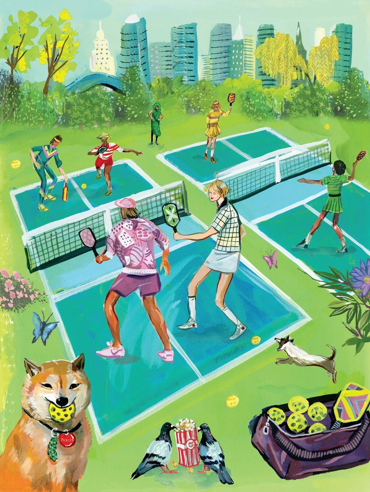 Pickleball 500 Piece Jigsaw Puzzle | New York Puzzle Company - Jigsaw Puzzles - The Puzzle Center
