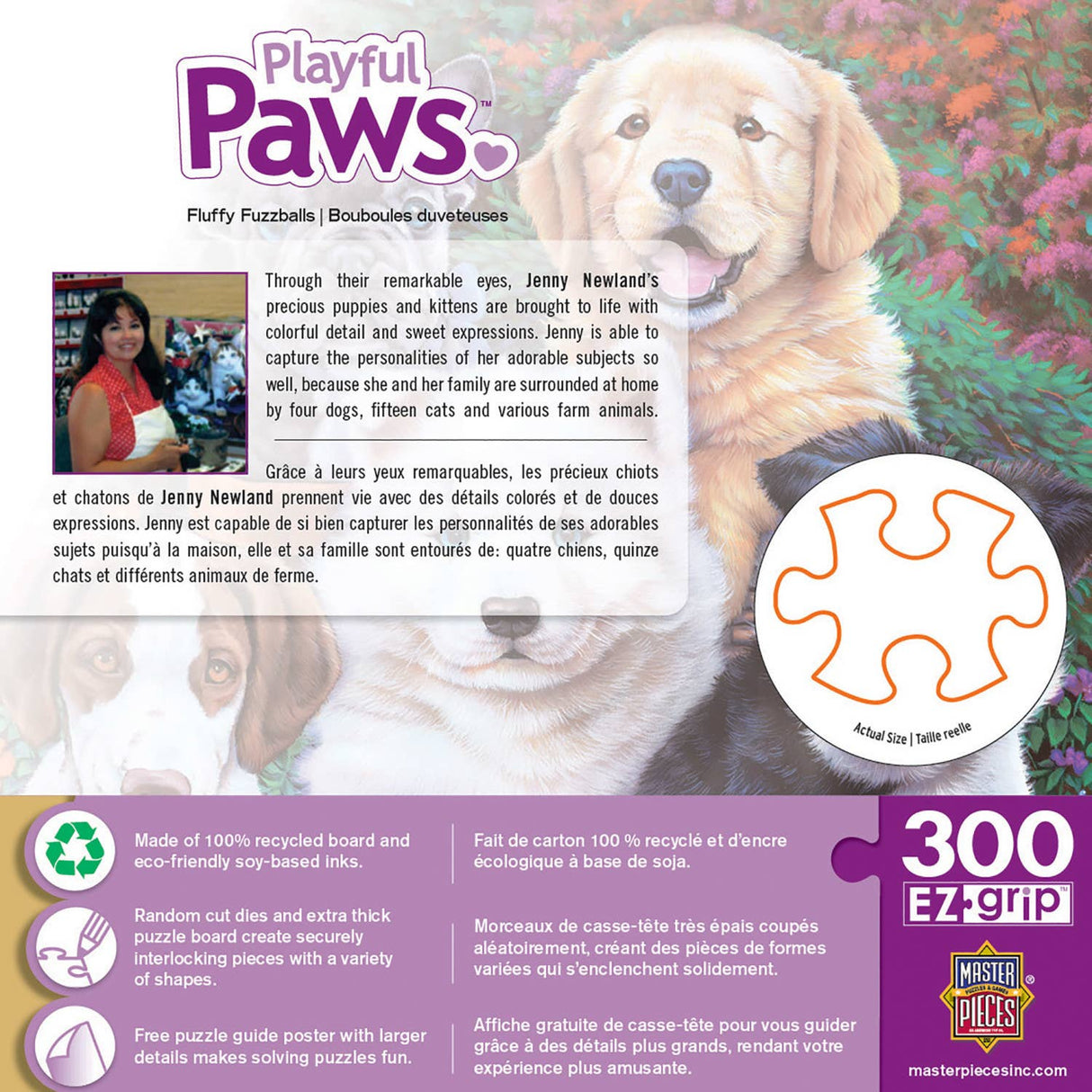 Playful Paws - Fluffy Fuzzballs 300 Piece EZ Grip Puzzle by MasterPieces - Masterpieces Puzzles - Jigsaw Puzzles - The Puzzle Center -