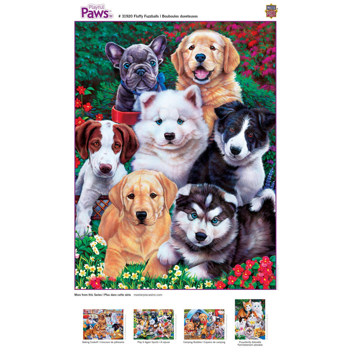 Playful Paws - Fluffy Fuzzballs 300 Piece EZ Grip Puzzle by MasterPieces - Masterpieces Puzzles - Jigsaw Puzzles - The Puzzle Center -