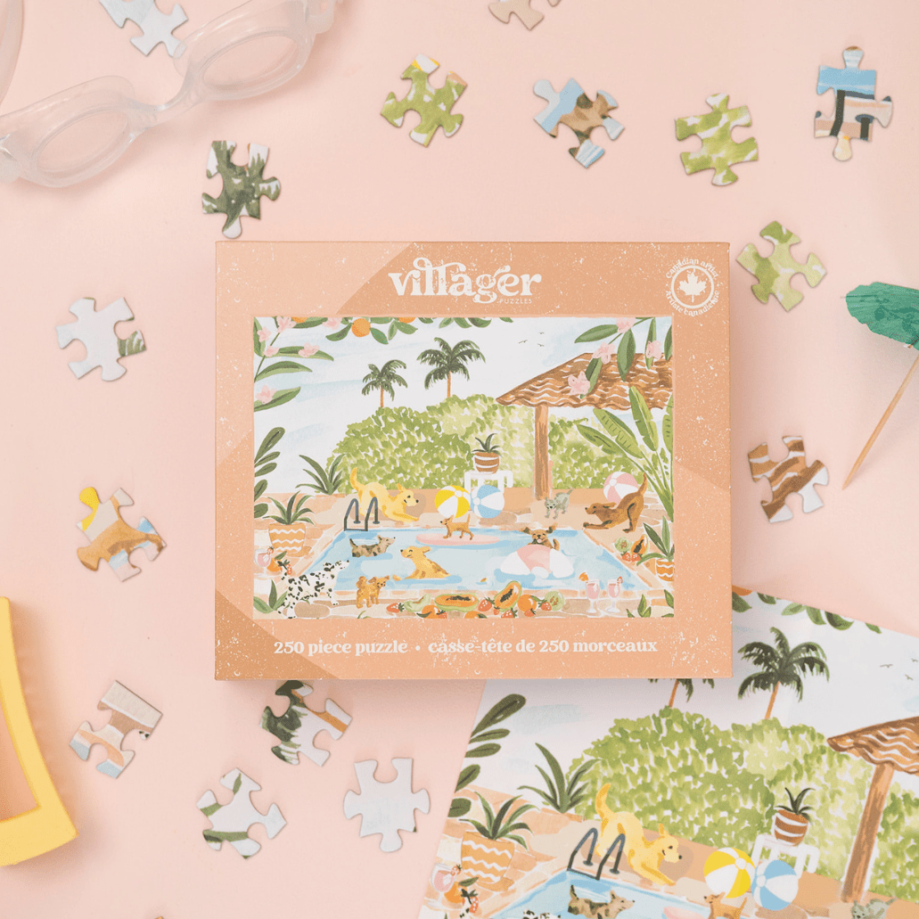 Pool Party 250 Piece JIgsaw Puzzle | Villager - Jigsaw Puzzles - The Puzzle Center