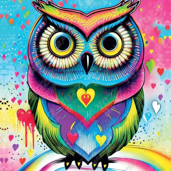 Pop Art Owl 1000 Pieces by Yazz - Yazz - Jigsaw Puzzles - The Puzzle Center -