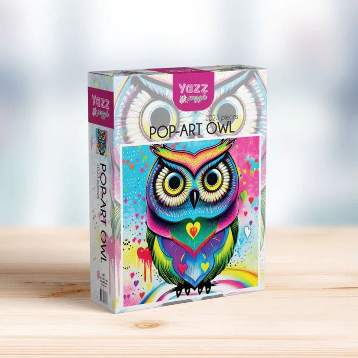 Pop Art Owl 1000 Pieces by Yazz - Yazz - Jigsaw Puzzles - The Puzzle Center -