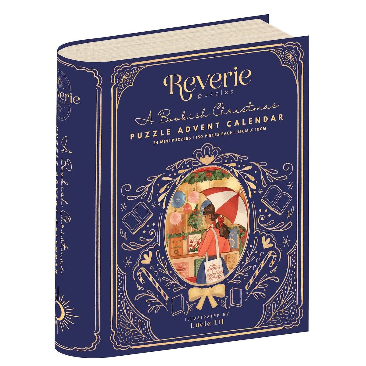 Pre-Order - A Bookish Christmas Puzzle Advent Calendar 24 x 99 Piece Jigsaw Puzzle | Reverie - Jigsaw Puzzles - The Puzzle Center