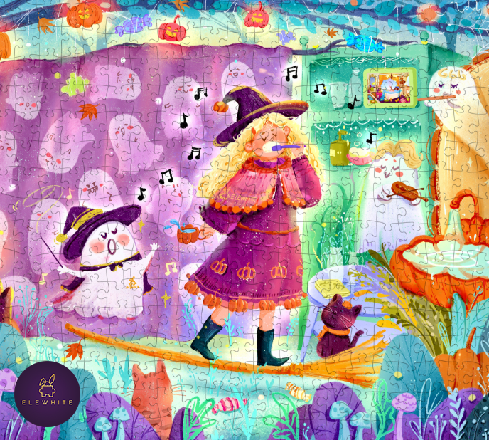 Pre-Order - Bathroom Concerto 500 Piece Jigsaw Puzzle| Elewhite - Jigsaw Puzzle - The Puzzle Center