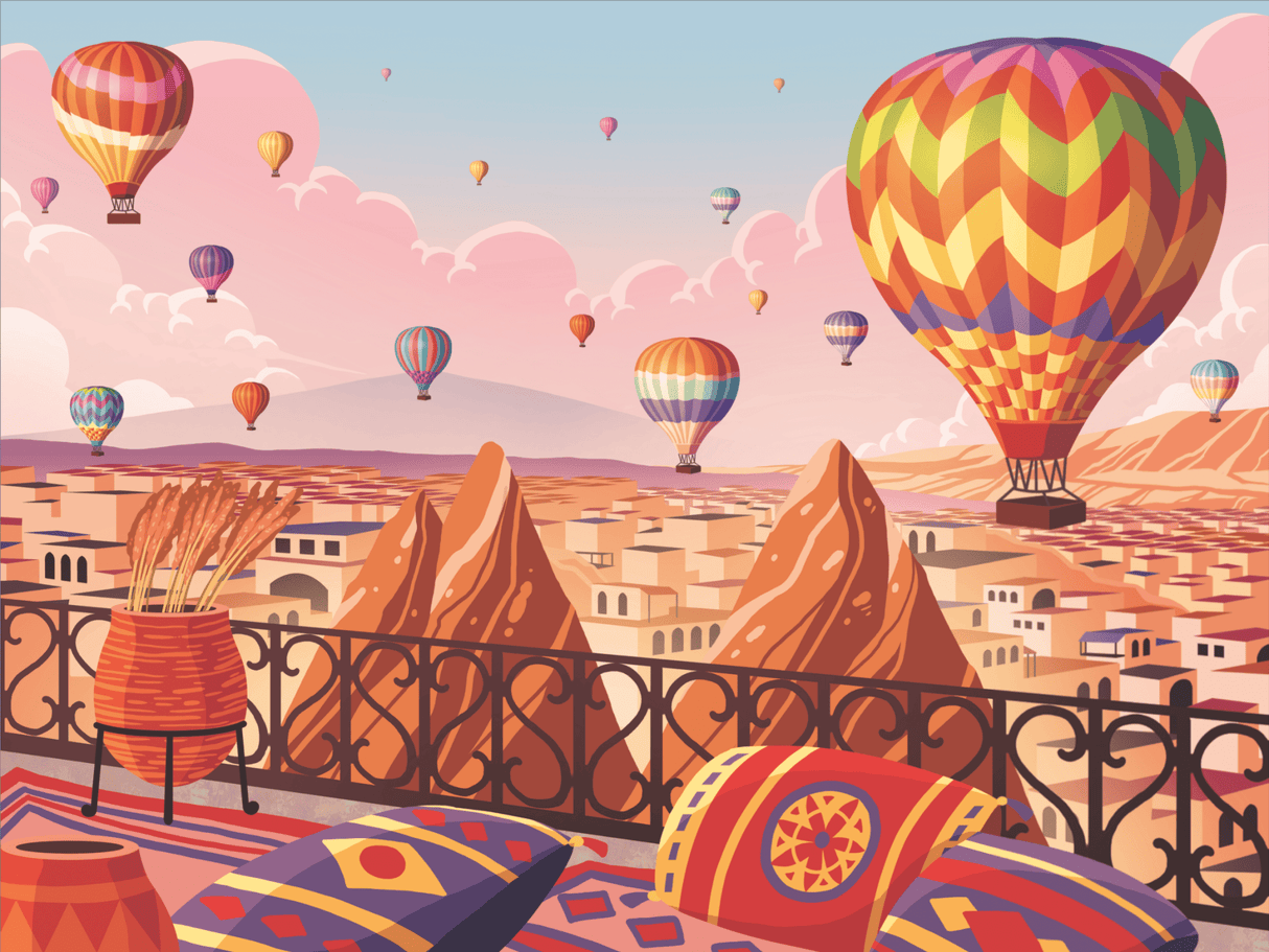 Pre - Order - Cappadocia 500 Piece Jigsaw Puzzle | Laila Luxury Puzzles - Jigsaw Puzzles - The Puzzle Center