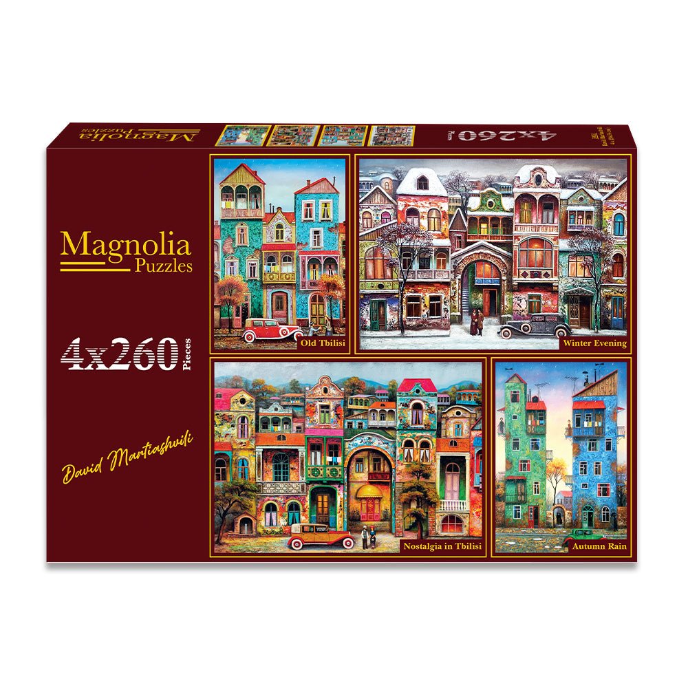 Pre-Order - David Martiashvili 4 x 260 Pieces Jigsaw Puzzles | Magnolia - Jigsaw Puzzles - The Puzzle Center
